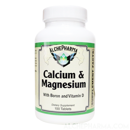 Hi-Potency Calcium and Magnesium w/D3 Boron and Betaine HCL-AlchePharma