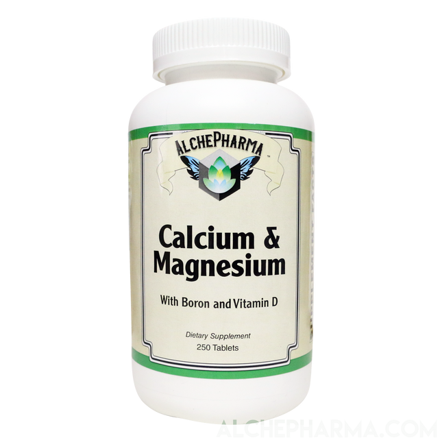 Hi-Potency Calcium and Magnesium w/D3 Boron and Betaine HCL-AlchePharma