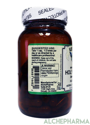 Holy Basil- Standardized to 2% Ursolic Acid+Organic Full Spectrum (60 Veg Caps)-AlchePharma