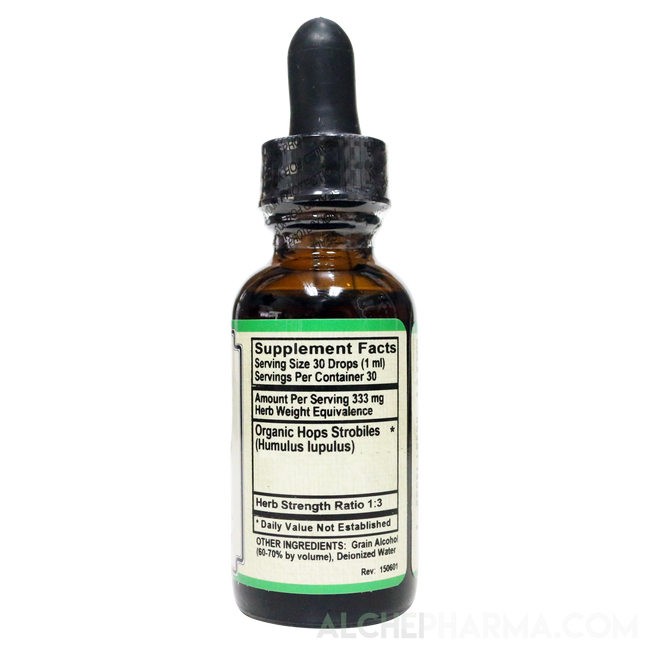 Hops Tincture ( Organic Hops Strobiles ) HSR 1:3 Parve K-1604-Herbs-AlchePharma