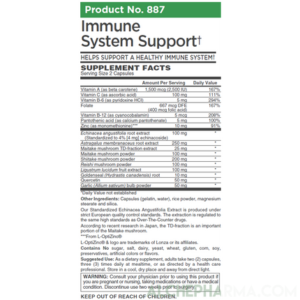 Immune System Support - Advanced Comprehensive European Standardized Herbal formula-AlchePharma