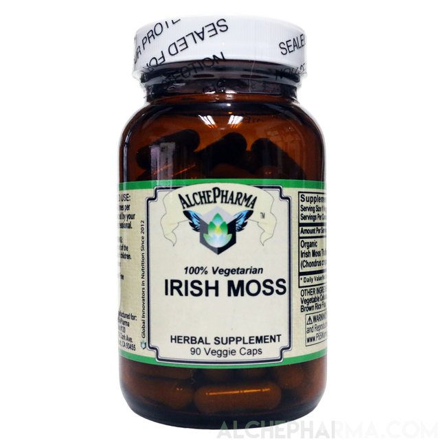 Irish Moss ( Organic Irish Moss Thallus) 450mg Vcaps-Herbs-AlchePharma