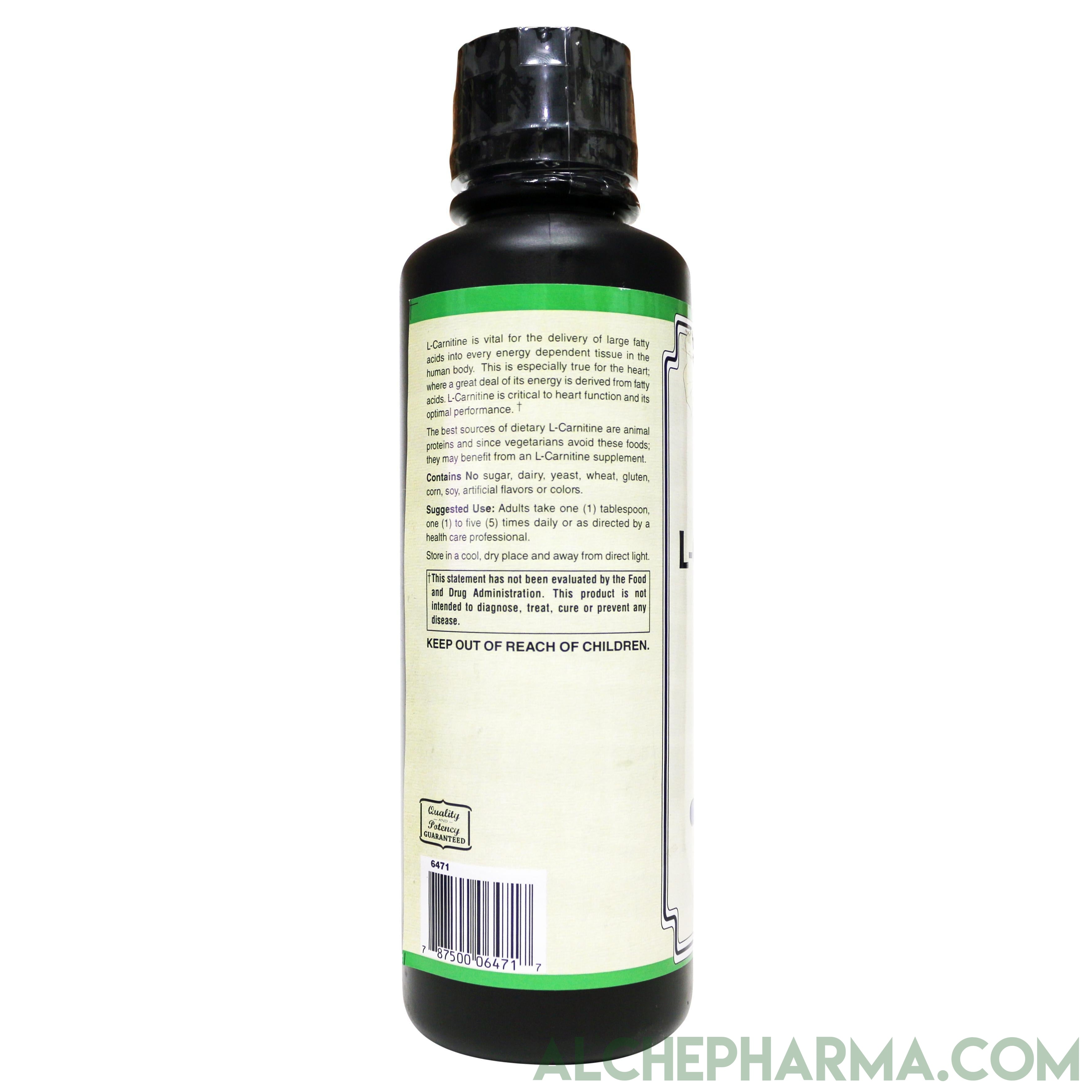 L-Carnitine Liquid 1,100 mg utilizing Carnipure a special grade of L- AlchePharma L-Carnitine Liquid 1,100 mg utilizing Carnipure a special grade of L- AlchePharma