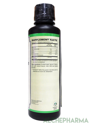 L-Carnitine Liquid 1,100 mg utilizing Carnipure® a special grade of L-Carnitine ( Sugar Free )-amino acid-AlchePharma