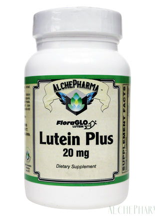 LUTEIN 20 MG ( crystalline free lutein ) w/ Zeaxanthin and Bilberry - naturally-sourced lutein FloraGlo®-Vision-AlchePharma