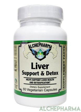 Liver Support and Detox w/ Nutrients and Botanicals Support for Liver Detoxification Enzymes-Liver Support-AlchePharma