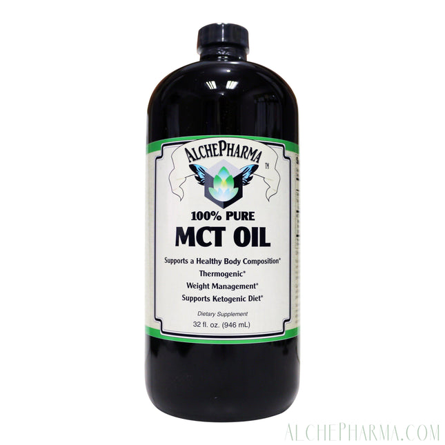 MCT Oil 100% Pure Hexane Free Derived from Coconut/Palm oil sustainably sourced-Weight Management-AlchePharma