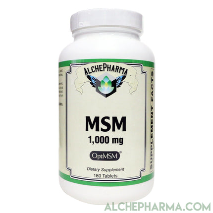 MSM 1000 mg Tablets ( OptiMSM® U.S.A.-made methylsulfonylmethane )-MSM-AlchePharma