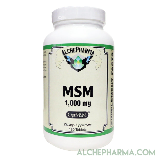 MSM 1000 mg Tablets ( OptiMSM® U.S.A.-made methylsulfonylmethane )-MSM-AlchePharma