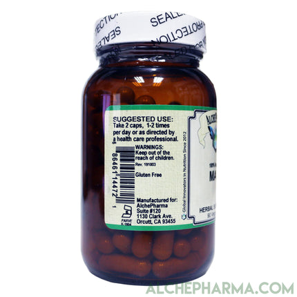 Maca Root Capsules (90 Vcaps) - *Organic, 100% Vegetarian Raw and Gelatinized-maca-AlchePharma