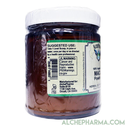 Maca Root Powder 4oz- 100% Organic, 100% pure, 100% Vegetarian, 100% Organic- Raw and Gelatinized ( Great Tasting )-maca-AlchePharma