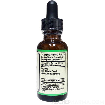 Milk Thistle (Alcohol Free ) w/ Organic Milk Thistle Seed HSR 1:3 Parve K-1604-AlchePharma