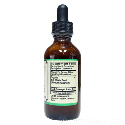 Milk Thistle (Alcohol Free ) w/ Organic Milk Thistle Seed HSR 1:3 Parve K-1604-AlchePharma