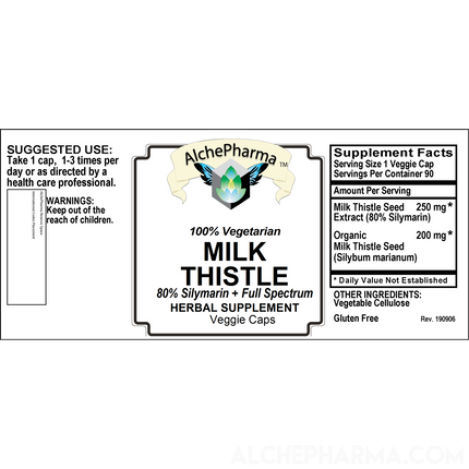 Milk Thistle Seed - Full Spectrum Organic Milk Thistle and Silymarin Extract-Herb-AlchePharma