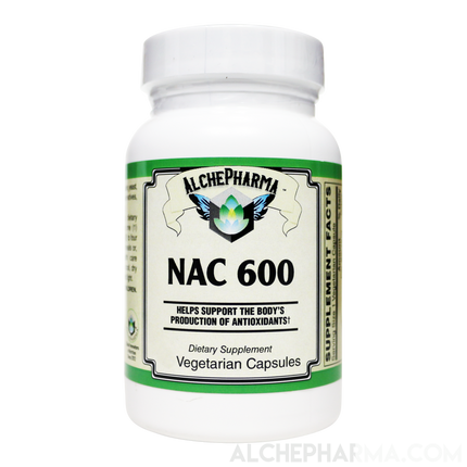 N-acetyl cysteine (NAC) 600mg Active w/ Co-Factors L-Selenomethione and Molybdenum-amino acid-AlchePharma