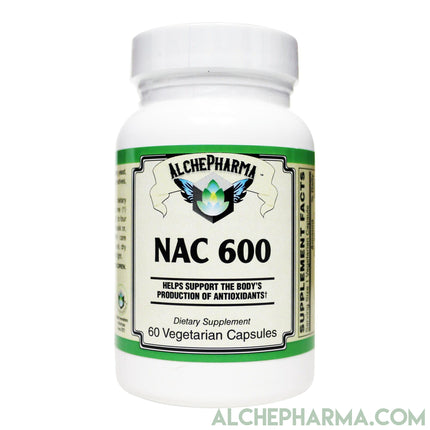 N-acetyl cysteine (NAC) 600mg Active w/ Co-Factors L-Selenomethione and Molybdenum-amino acid-AlchePharma