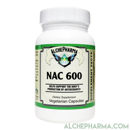 N-acetyl cysteine (NAC) 600mg Active w/ Co-Factors L-Selenomethione and Molybdenum-amino acid-AlchePharma