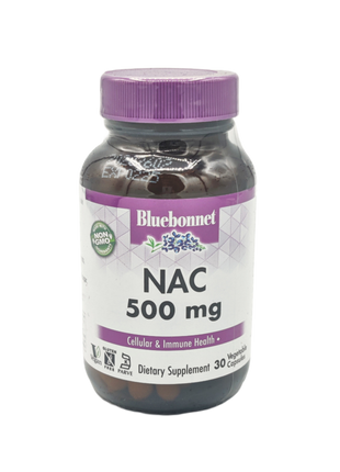 NAC (N-Acetyl-L-Cysteine) 500 mg - Bluebonnet-amino acid-AlchePharma