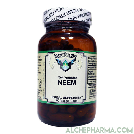 Neem Capsules 500mg (Organic Azadirachta Indica) - 90 Veggie Caps-Herb-AlchePharma