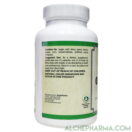 Olive Leaf Extract-500mg European Standardized to 12%-16% oleuropein (60-80mg per capsule)-Herbs-AlchePharma