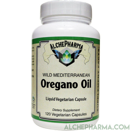 Wild Mediterranean Oregano Oil Liquid Filled Capsules - AlchePharma