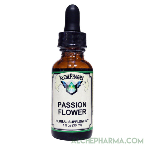 Passion Flower Tincture - ( Organic Passiflora incarnata) - 1:3 Herb Strength Ratio-AlchePharma