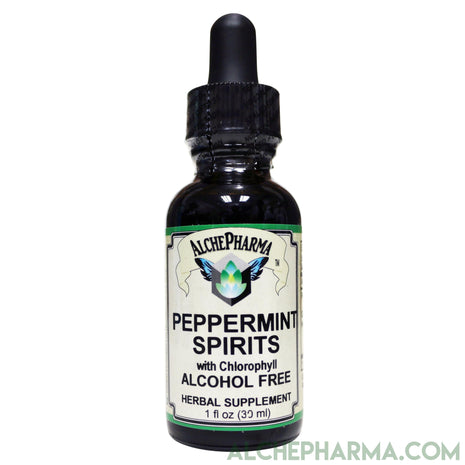 Peppermint Spirits- Peppermint Essential Oil, with Deodorizing Chlorophyll ( 240 Servings )-Digestion-AlchePharma