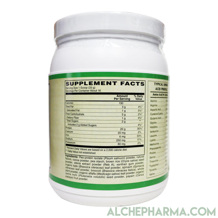 Plant Protein full Spectrum with 5 grams of super greens ( Certified Vegan )-Protein Powders-AlchePharma