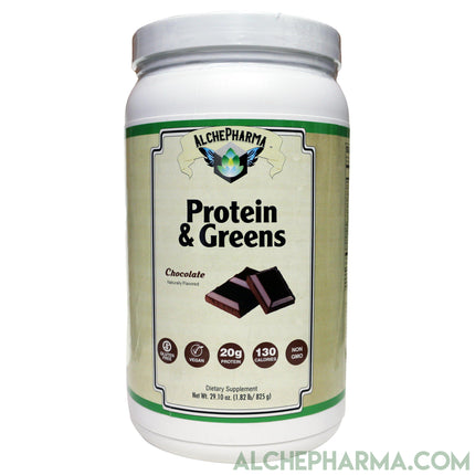 Plant Protein full Spectrum with 5 grams of super greens ( Certified Vegan )-Protein Powders-AlchePharma