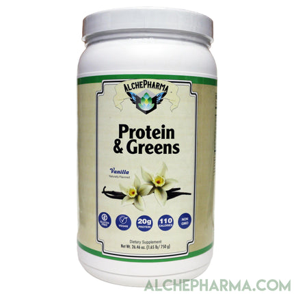 Plant Protein full Spectrum with 5 grams of super greens ( Certified Vegan )-Protein Powders-AlchePharma