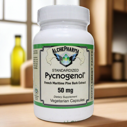 Pycnogenol® High Grade Standardized to 65-75% Procyanidins 50mg - Vcaps-Herb-AlchePharma