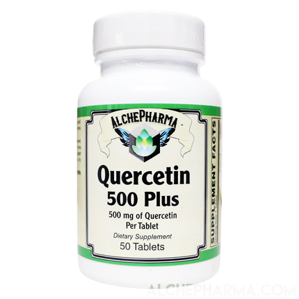 Quercetin 500 mg-Plus ( Bromelain, Turmeric, Manganese, Vit. C )-AlchePharma