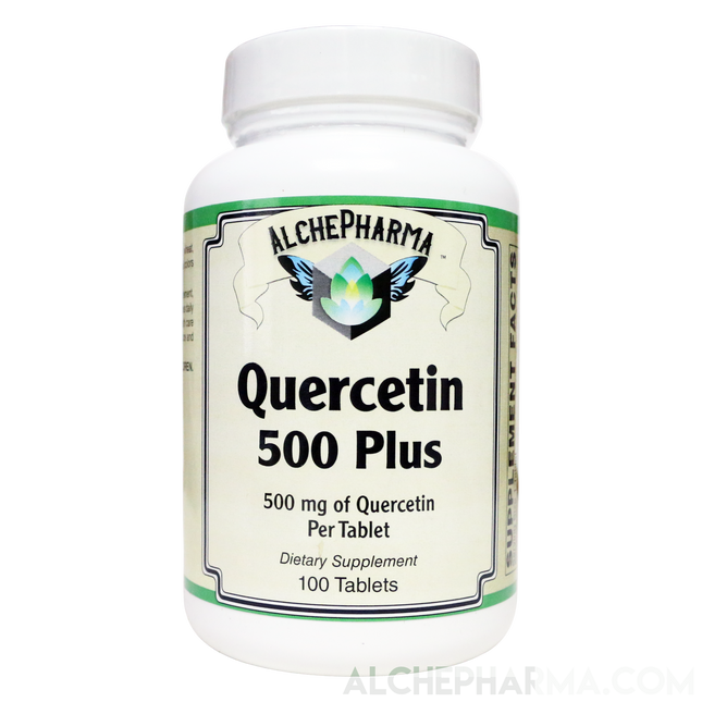 Quercetin 500 mg-Plus ( Bromelain, Turmeric, Manganese, Vit. C )-AlchePharma