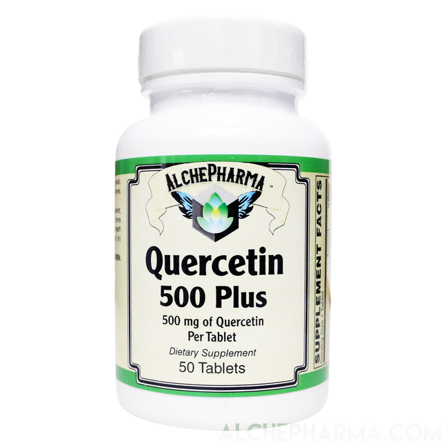 Quercetin 500 mg-Plus ( Bromelain, Turmeric, Manganese, Vit. C )-AlchePharma