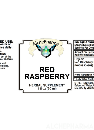 Red Raspberry Leaf ( Organic Rubus idaeus ) Tincture HSR 1:3-Herb-AlchePharma