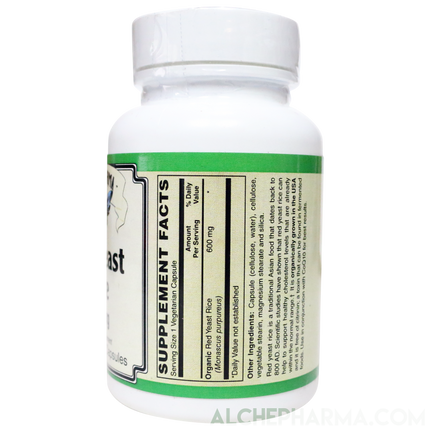 Red Yeast Rice (Organic and Citrinin Free ), 600mg-AlchePharma