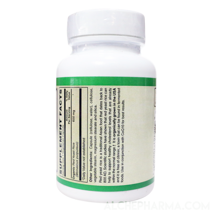 Red Yeast Rice (Organic and Citrinin Free ), 600mg-AlchePharma