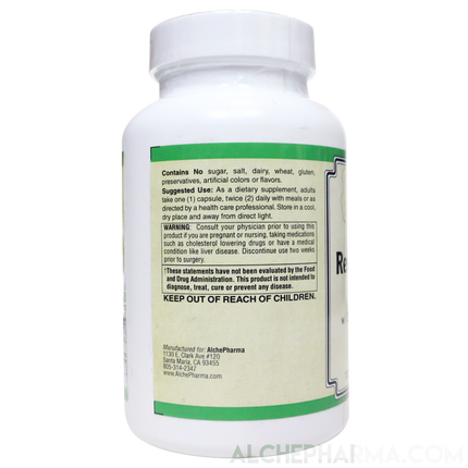 Red Yeast Rice Plus, 600mg ( Organically Grown - Citrinin Free )-Herb-AlchePharma