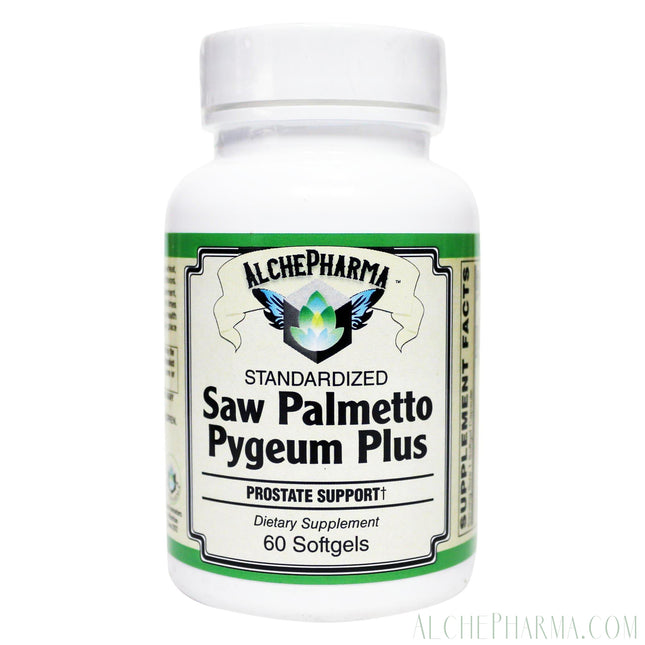 SAW PALMETTO & PYGEUM PLUS-PROSTATE SUPPORT [ European Standardized ] PROFESSIONAL FORMULA-mens-AlchePharma