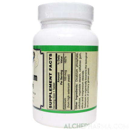 Selenium 100 mcg Vegetarian Formula-Minerals-AlchePharma