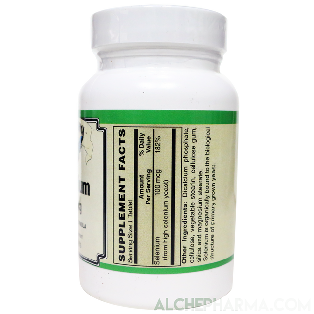 Selenium 100 mcg Vegetarian Formula-Minerals-AlchePharma