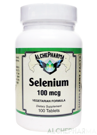 Selenium 100 mcg Vegetarian Formula-Minerals-AlchePharma
