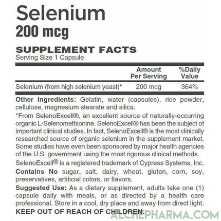 SelenoExcell® Natural form of selenium in 100% organically bound form-Mineral-AlchePharma