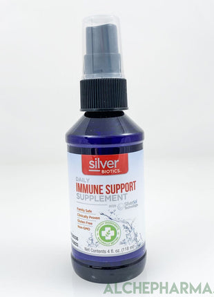 Silver Biotics Daily Immune Support Supplement 10 ppm  Nano Technology 4 oz spray