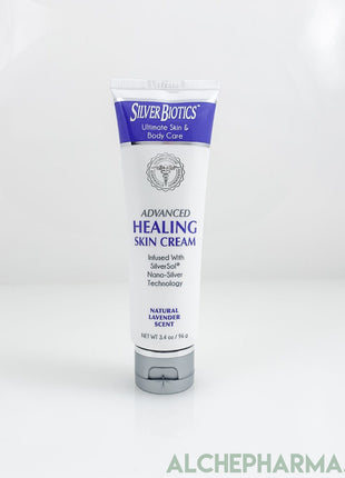 Silver Biotics Healing Skin Cream Infused with SilverSol Nano-Silver Skin Cream Natural Lavendar Scent 3.4 oz