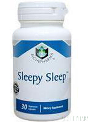 Sleepy Sleep - Herbal, 5-HTP, Melatonin Combination-Sleep-AlchePharma-30 Veg Caps-AlchePharma