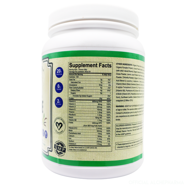 Super Greens Protein ALL IN ONE Vegan Meal Replacement Shake sweetened with Monk Fruit-Protein Powders-AlchePharma