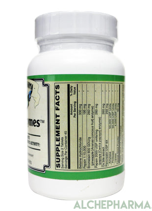 Superzymes™- Digestive Support Multi-Enzyme Formula ( High Strength Amylase, Protease, Lipase ) Formulae-Digestion-AlchePharma