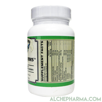 Superzymes™- Digestive Support Multi-Enzyme Formula ( High Strength Amylase, Protease, Lipase ) Formulae-Digestion-AlchePharma