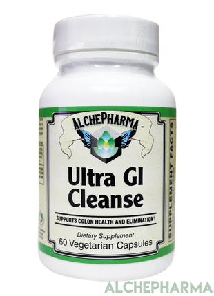 ULTRA GI CLEANSE (No Harsh Laxatives) w/ demulcent and carminative properties that soothe the mucosal lining.-cleanse-AlchePharma